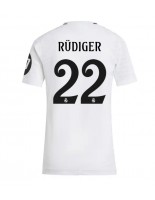 Real Madrid Antonio Rudiger #22 Domácí Dres pro Dámské 2024-25 Krátký Rukáv